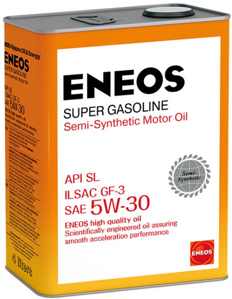 Масло моторное ENEOS Super SL 5W-30 Полусинтетическое 4 л