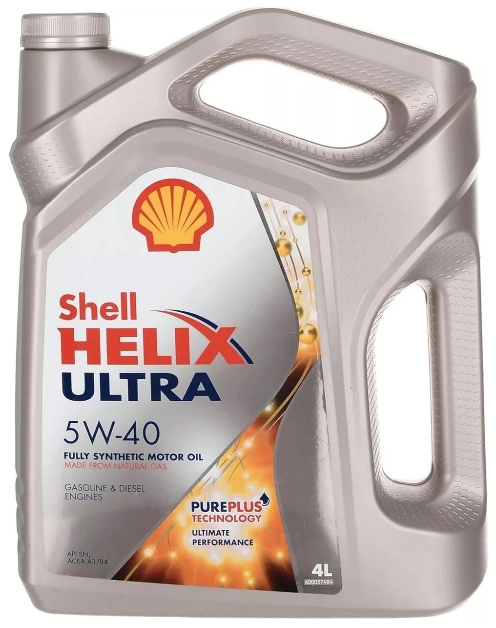 Масло моторное SHELL Helix Ultra 5W-40 Синтетическое 4 л
