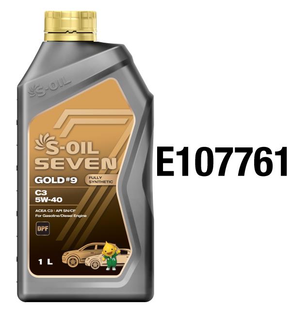Масло моторное S-OIL GOLD #9 5W-40 Синтетическое 1 л