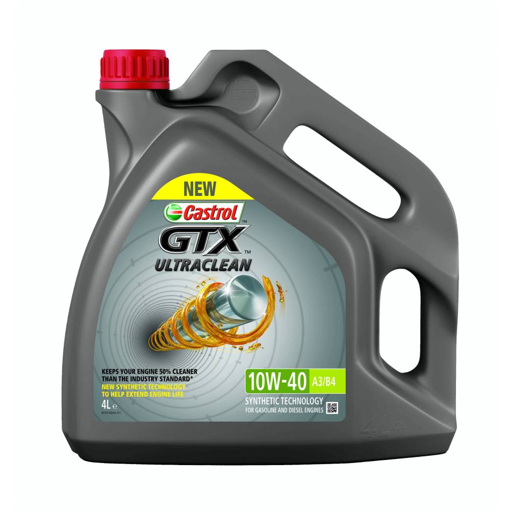 Масло моторное CASTROL GTX Ultraclean 10W-40 Полусинтетическое 4