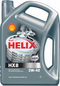 Масло моторное SHELL Helix HX8 5W-40 Синтетическое 4 л