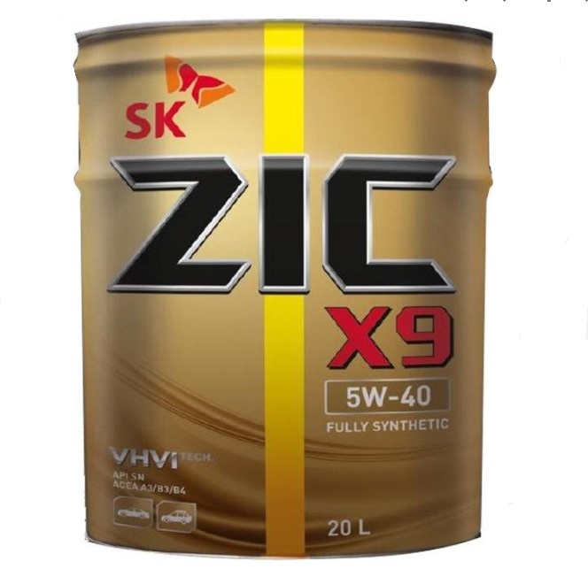 Масло моторное ZIC X9 5W-40 Синтетическое 20 л