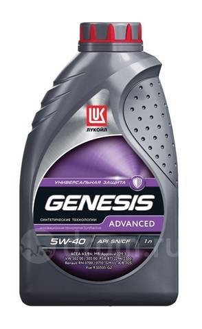 Масло моторное LUKOIL Genesis Advanced 5W-40 Синтетическое 1 л