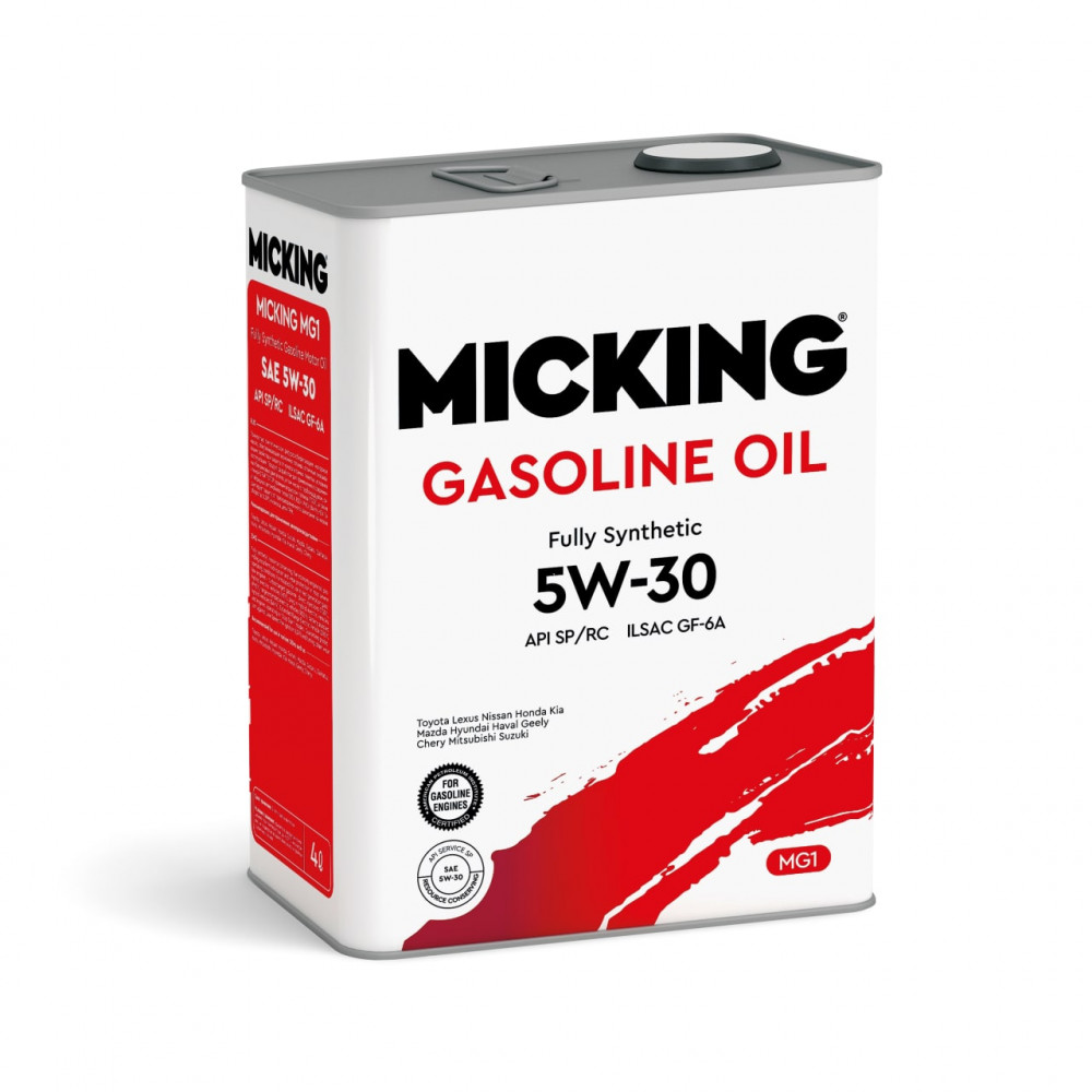 Масло моторное MICKING Gasoline Oil MG1 5W-30 Синтетическое 4 л
