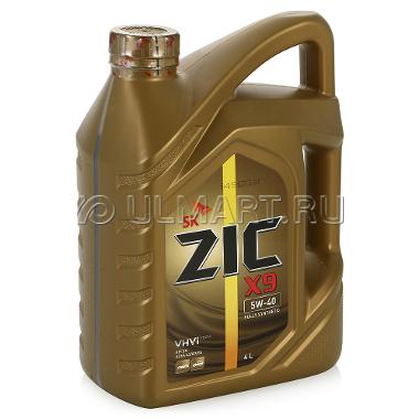 Масло моторное ZIC X9 5W-40 Синтетическое 4 л