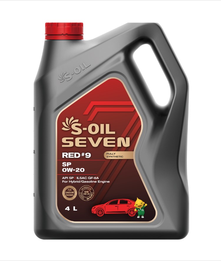 Масло моторное S-OIL RED #9 0W-20 Синтетическое 4 л