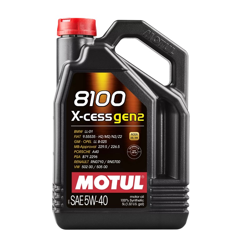 Масло моторное MOTUL 8100 X-cess GEN2 5W-40 Синтетическое 5 л