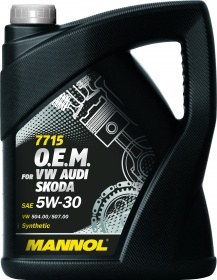 Масло моторное MANNOL 7715 O.E.M 5W-30 Синтетическое 1 л