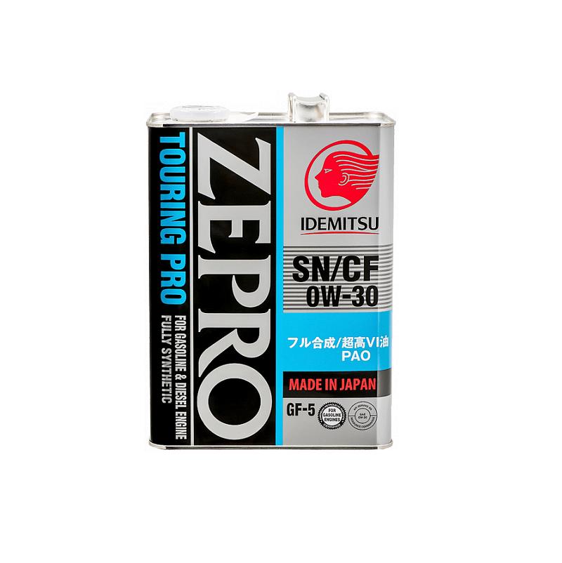 Масло моторное IDEMITSU ZEPRO TOURING PRO 0W-30 Синтетическое 4 