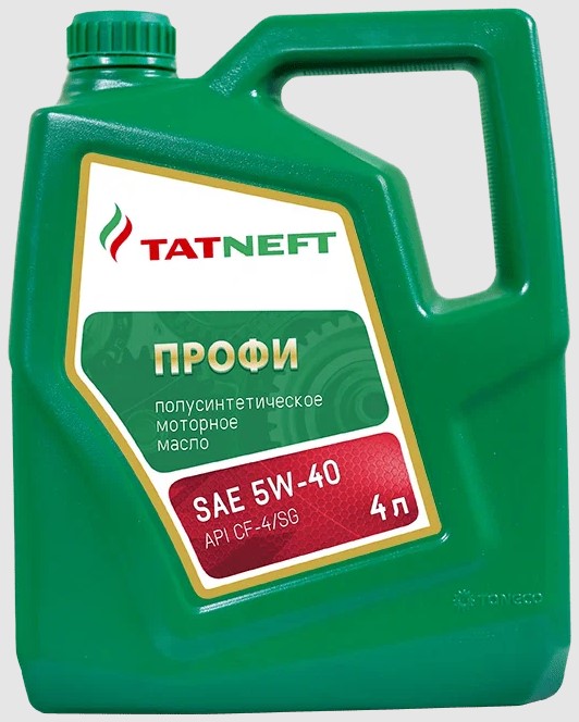 Масло моторное TATNEFT Профи 5W-40 Полусинтетическое 5 л