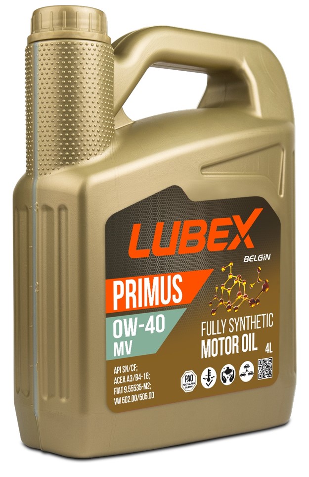 Масло моторное LUBEX Primus MV 0W-40 Синтетическое 4 л