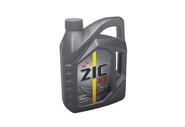 Масло моторное ZIC X7 LS 10W-40 Синтетическое 4 л