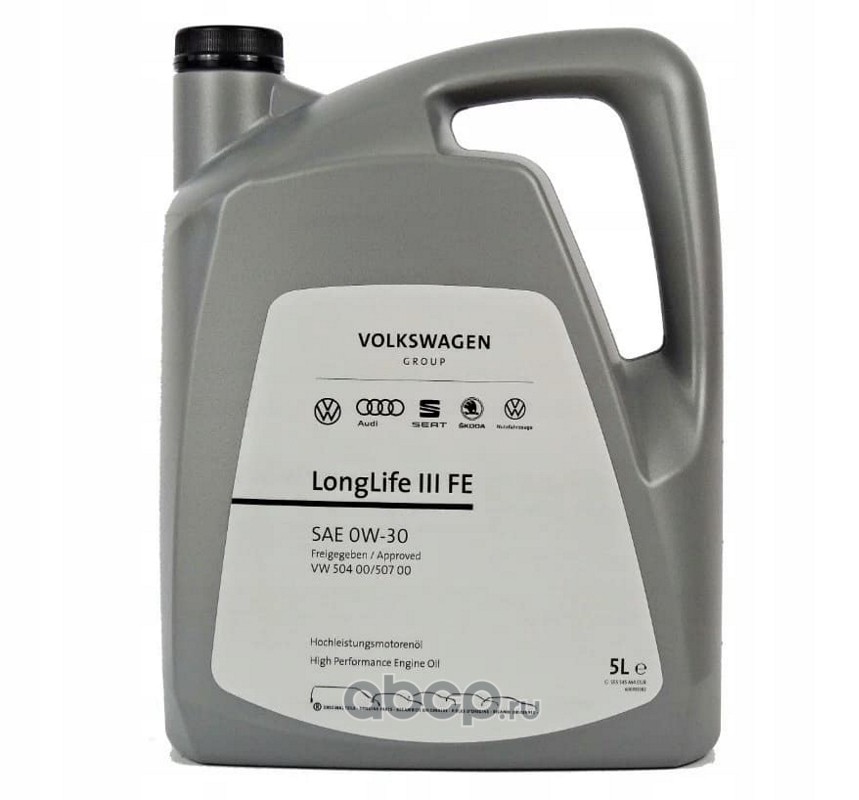 Масло моторное VAG Longlife III 0W-30 Синтетическое 5 л