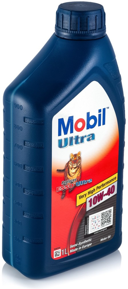 Масло моторное MOBIL Ultra 10W-40 Полусинтетическое 1 л