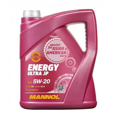 Масло моторное MANNOL 7906 ENERGY ULTRA JP 5W-20 Синтетическое 4