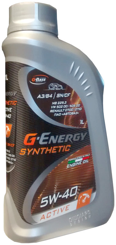 Масло моторное G-ENERGY Synthetic Active 5W-40 Синтетическое 1 л