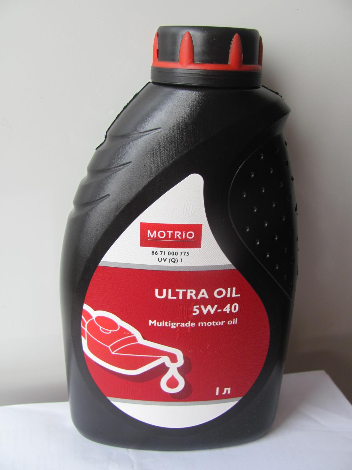 Масло моторное MOTRIO Ultra 5W-40 Синтетическое 1 л