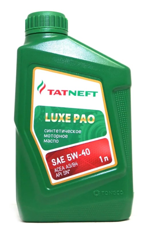 Масло моторное TATNEFT LUXE PAO 5W-40 Синтетическое 1 л