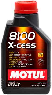 Масло моторное MOTUL 8100 X-cess 5W-40 Синтетическое 5 л