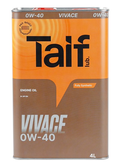 Масло моторное TAIF VIVACE 0W-40 Синтетическое 4 л