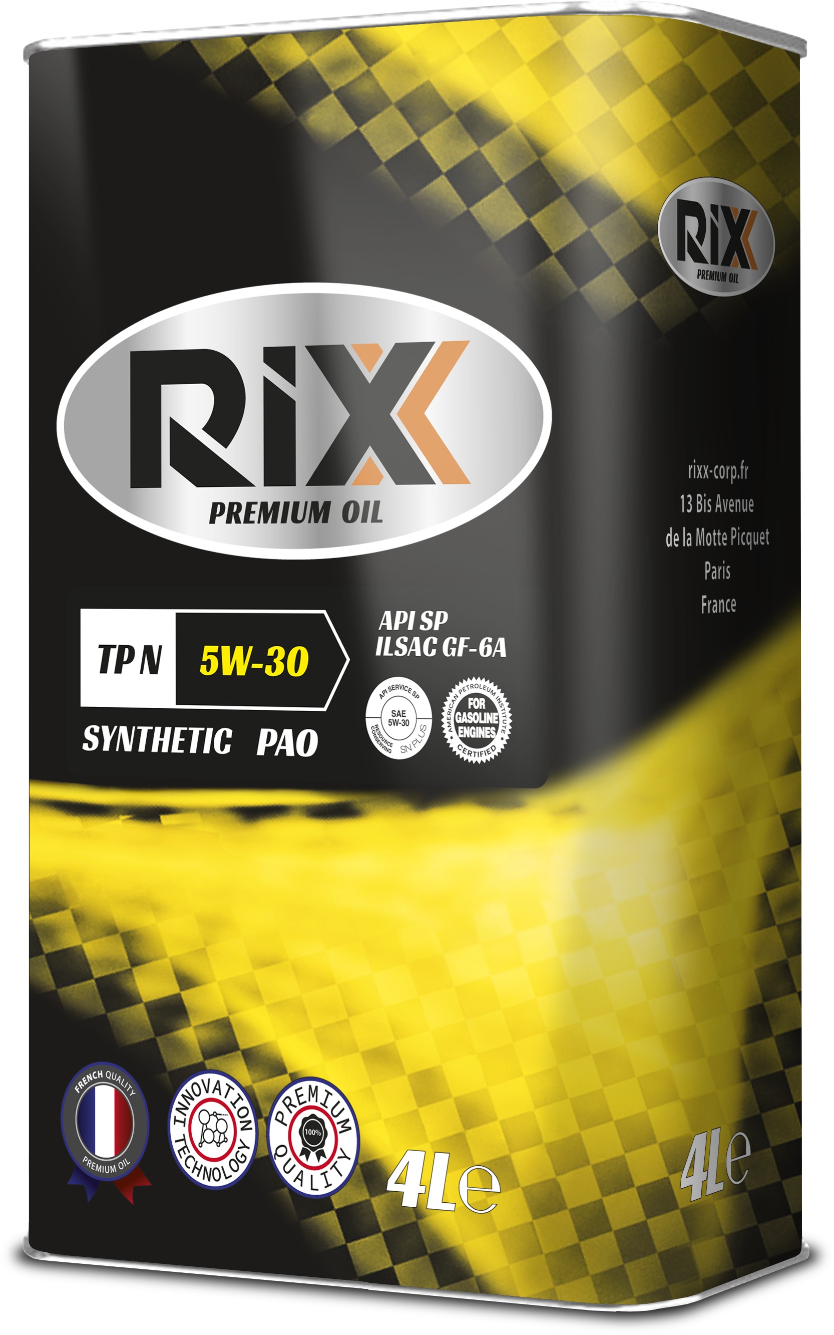 Масло моторное RIXX TP N 5W-30 Синтетическое 4 л