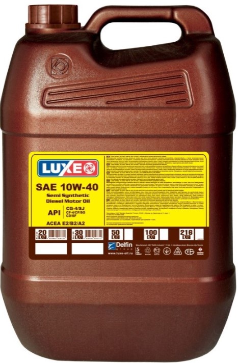 Масло моторное LUXE Diesel 10W-40 Полусинтетическое 20 л