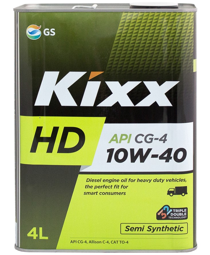 Масло моторное KIXX HD 10W-40 Полусинтетическое 4 л