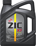 Масло моторное ZIC X7 FE 0W-30 Синтетическое 4 л