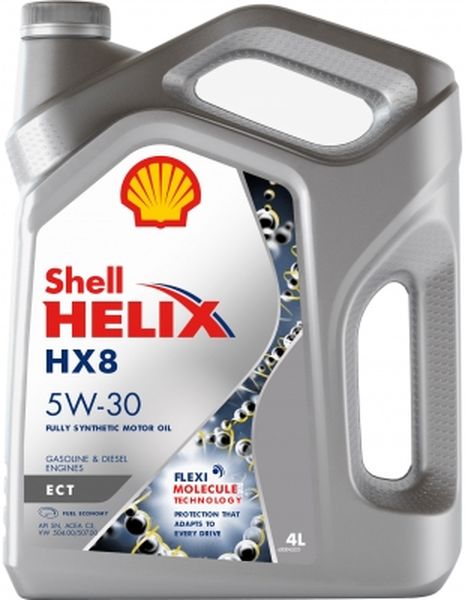 Масло моторное SHELL Helix HX8 ECT 5W-30 Синтетическое 4 л