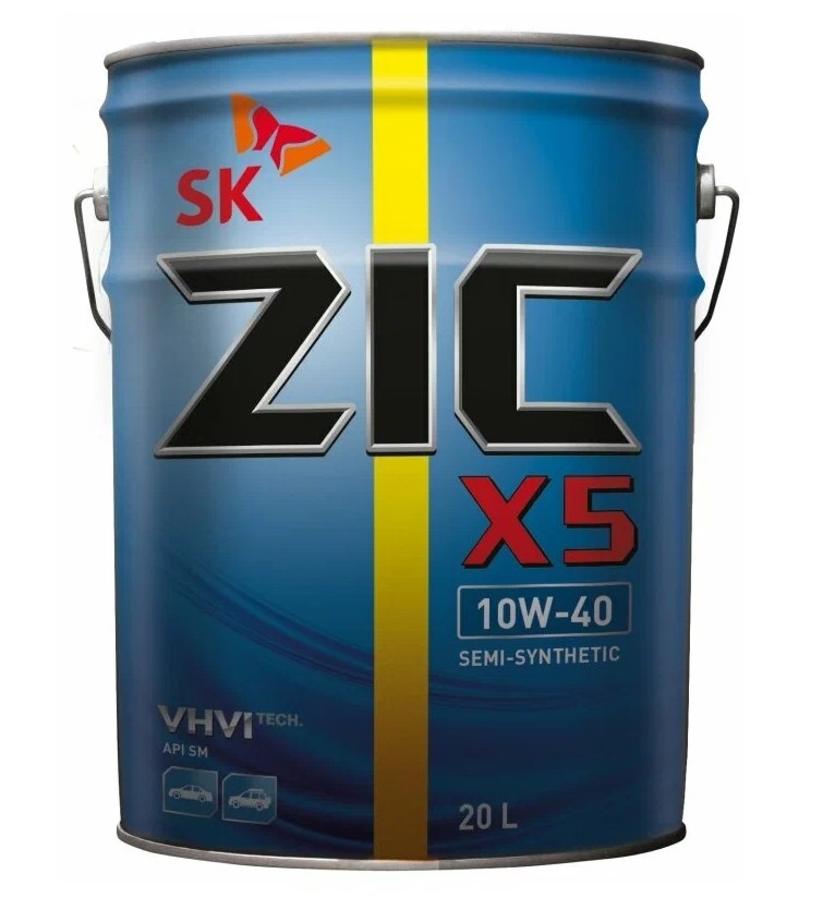 Масло моторное ZIC  10W-40 Полусинтетическое 20 л