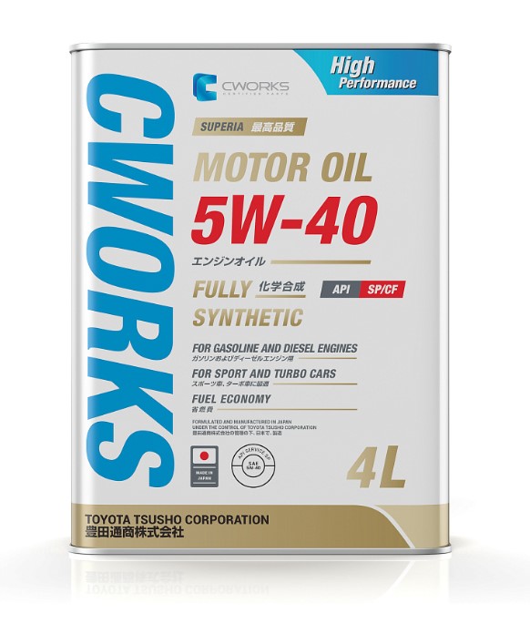 Масло моторное CWORKS SUPERIA 5W-40 Синтетическое 4 л