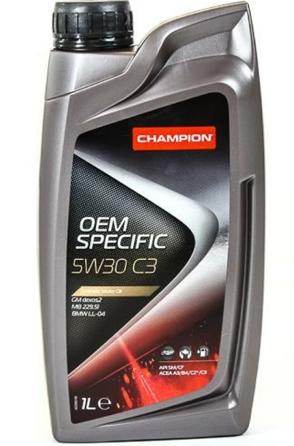 Масло моторное CHAMPION OIL OEM SPECIFIC 5W-30 Синтетическое 1 л