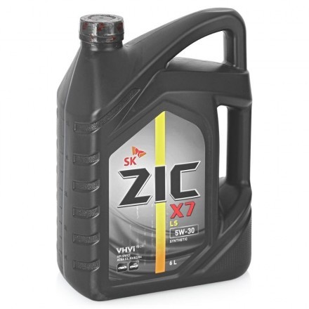 Масло моторное ZIC X7 LS 5W-30 Синтетическое 6 л