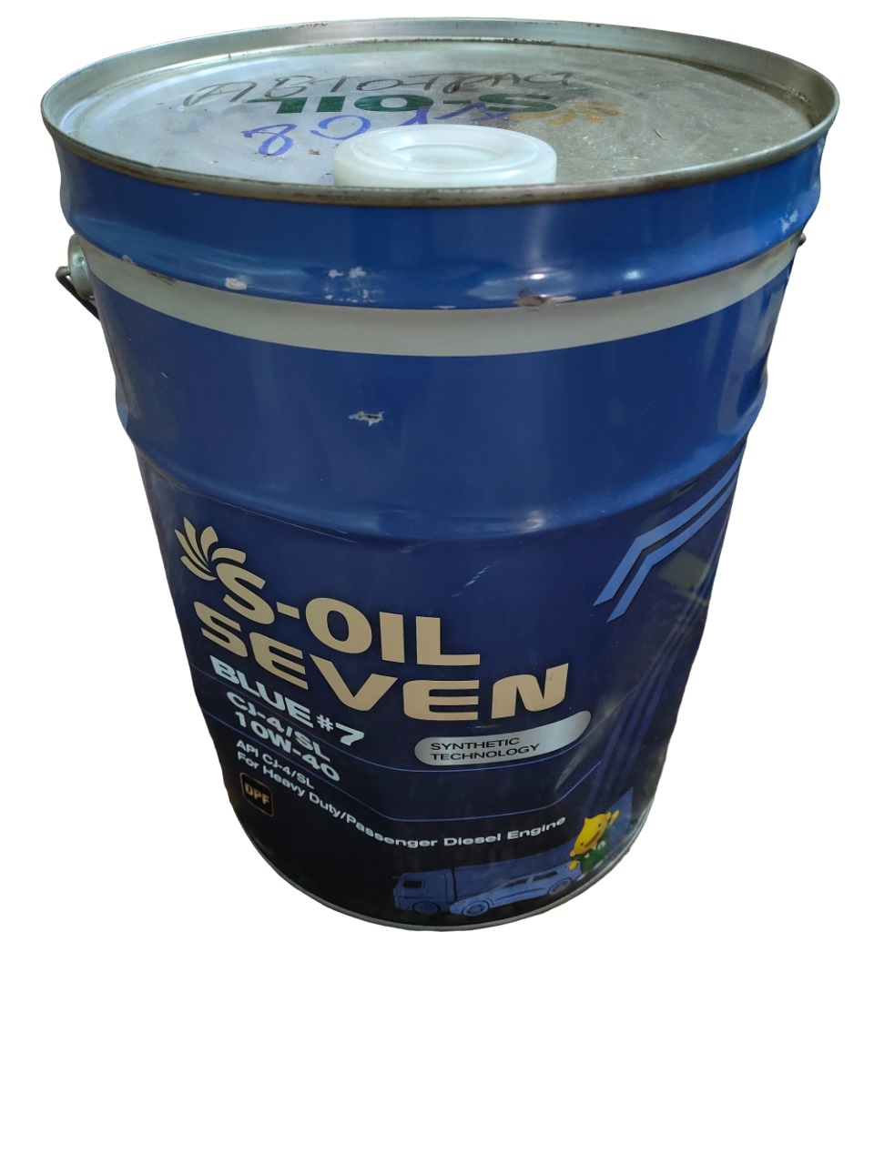 Масло моторное S-OIL BLUE #7 10W-40 Синтетическое 20 л