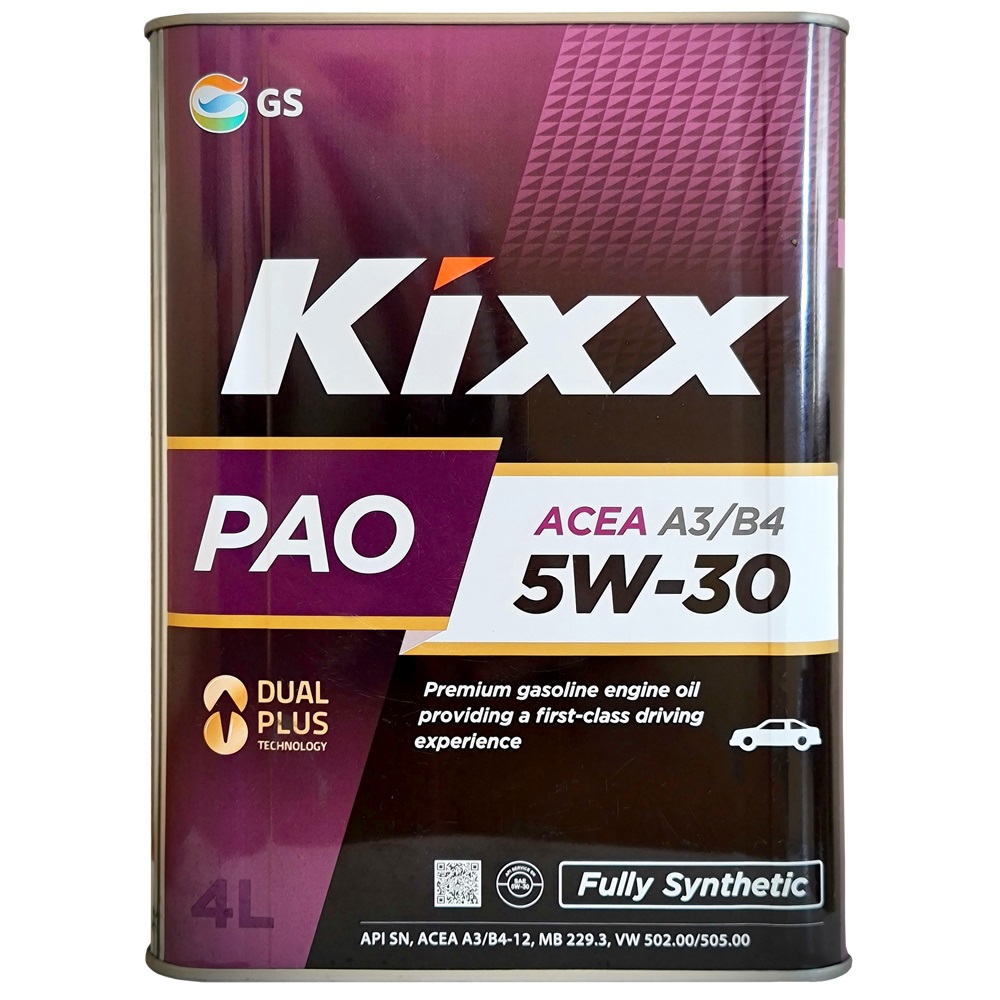 Масло моторное KIXX PAO 5W-30 Синтетическое 4 л