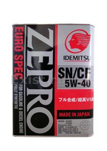 Масло моторное IDEMITSU ZEPRO EURO SPEC 5W-40 Синтетическое 4 л
