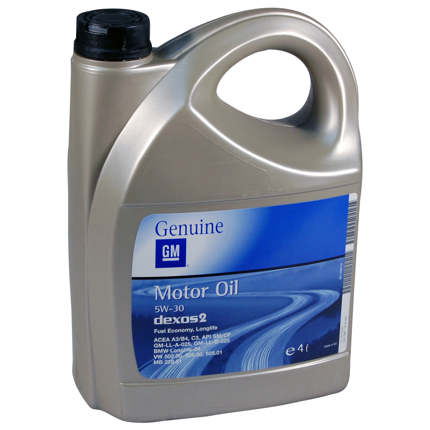 Масло моторное GENERAL MOTORS Dexos 2 5W-30 Синтетическое 4 л