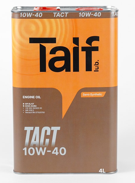 Масло моторное TAIF TACT 10W-40 Полусинтетическое 4 л