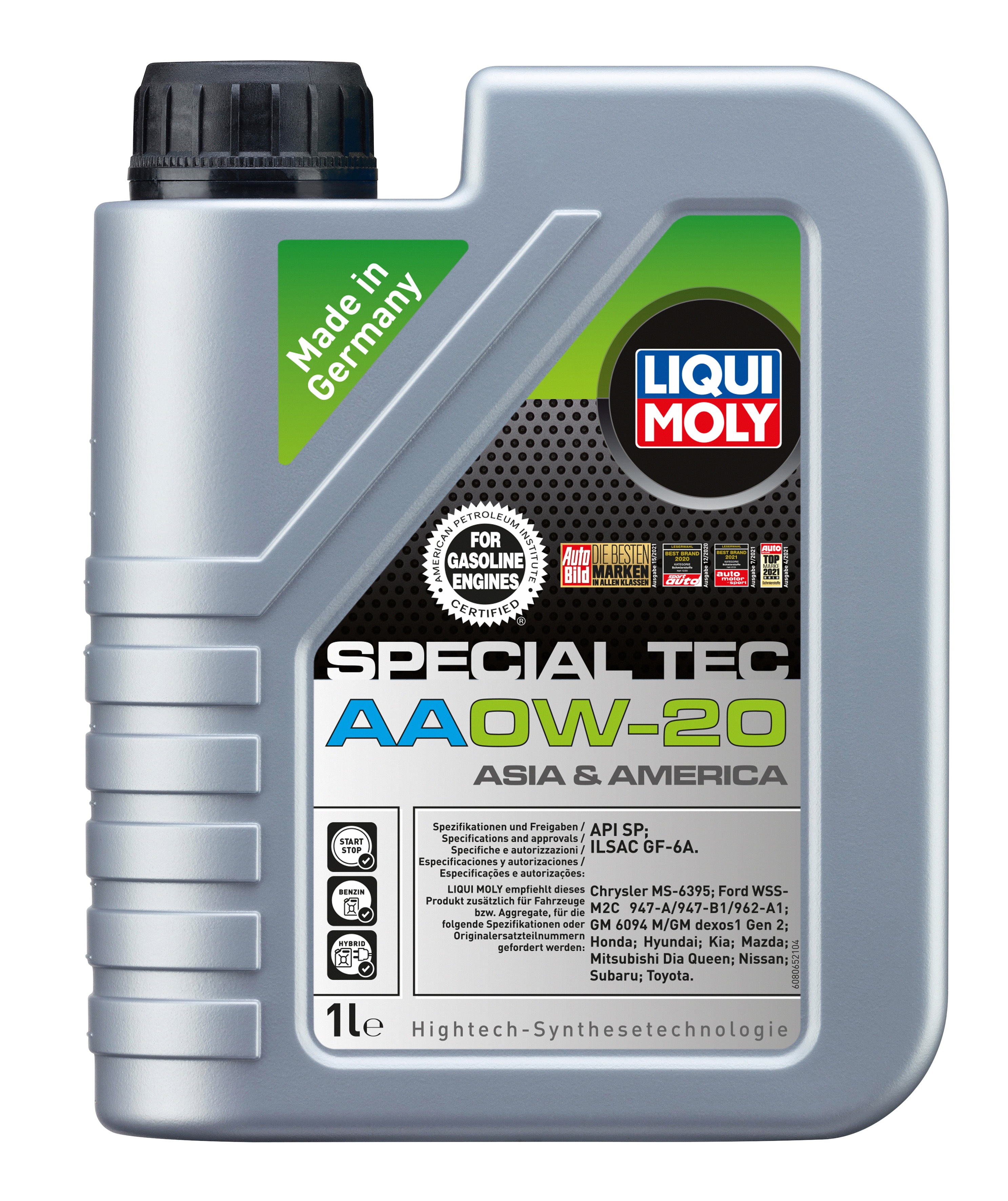 Масло моторное LIQUI MOLY Special Tec AA 0W-20 Синтетическое 1 л