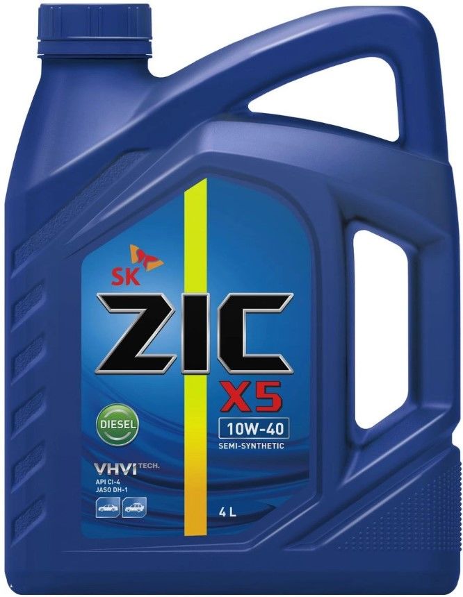 Масло моторное ZIC X5 Diesel 10W-40 Полусинтетическое 4 л