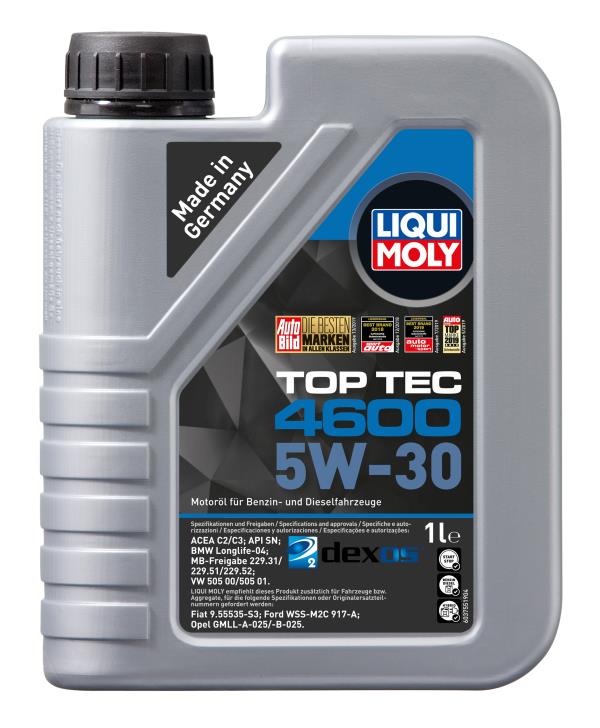Масло моторное LIQUI MOLY Top Tec 4600 5W-30 Синтетическое 1 л