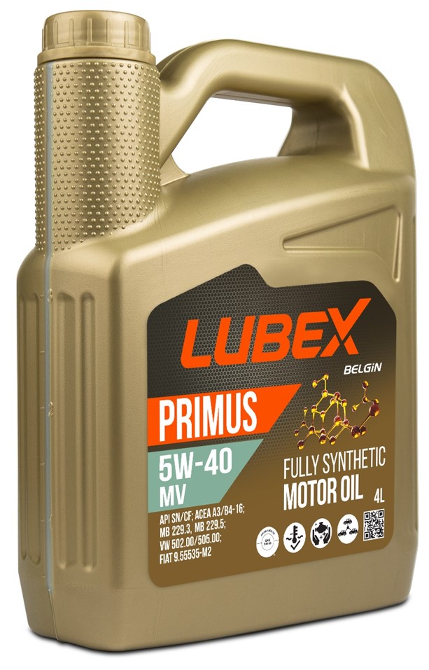 Масло моторное LUBEX Primus MV 5W-40 Синтетическое 4 л
