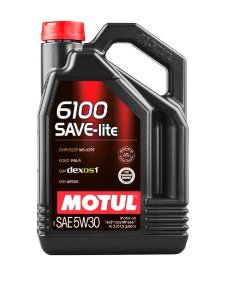 Масло моторное MOTUL 6100 Save-Lite 5W-30 Синтетическое 4 л