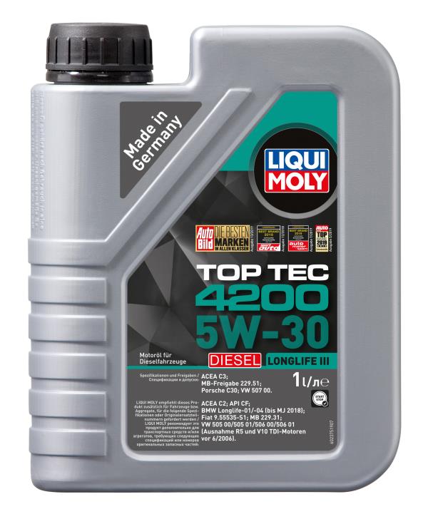 Масло моторное LIQUI MOLY Top Tec 4200 Diesel New Generation 5W-