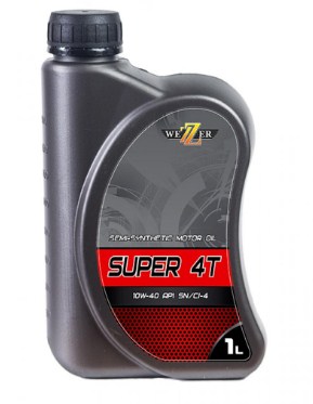 Масло моторное WEZZER Super 4Т 10W-40 Полусинтетическое 1 л