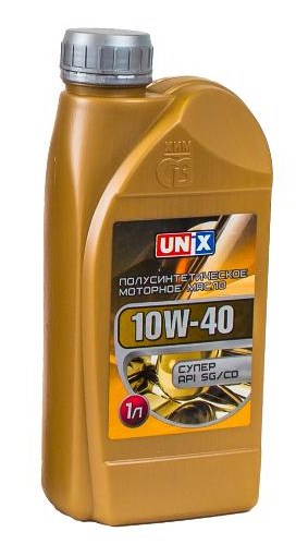 Масло моторное UNIX  10W-40 Полусинтетическое 1 л