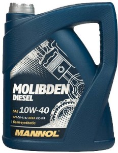 Масло моторное MANNOL 7506 Molibden Diesel 10W-40 Полусинтетичес