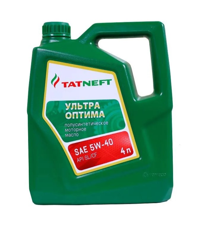 Масло моторное TATNEFT Ультра-Оптима 5W-40 Полусинтетическое 4 л