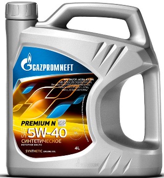 Масло моторное GAZPROMNEFT Premium N 5W-40 Синтетическое 4 л