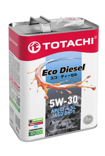 Масло моторное TOTACHI NIRO Eco Diesel 5W-30 Полусинтетическое 4